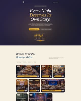 Menorah - Luminous Hanukkah Landing Page Template