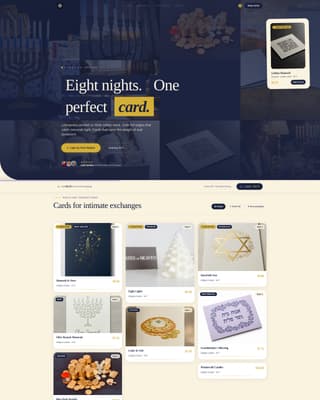 Dreidel - Elegant Hanukkah Landing Page Template