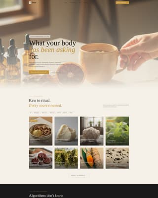 Tonic - Trusted Wellness Landing Page Template