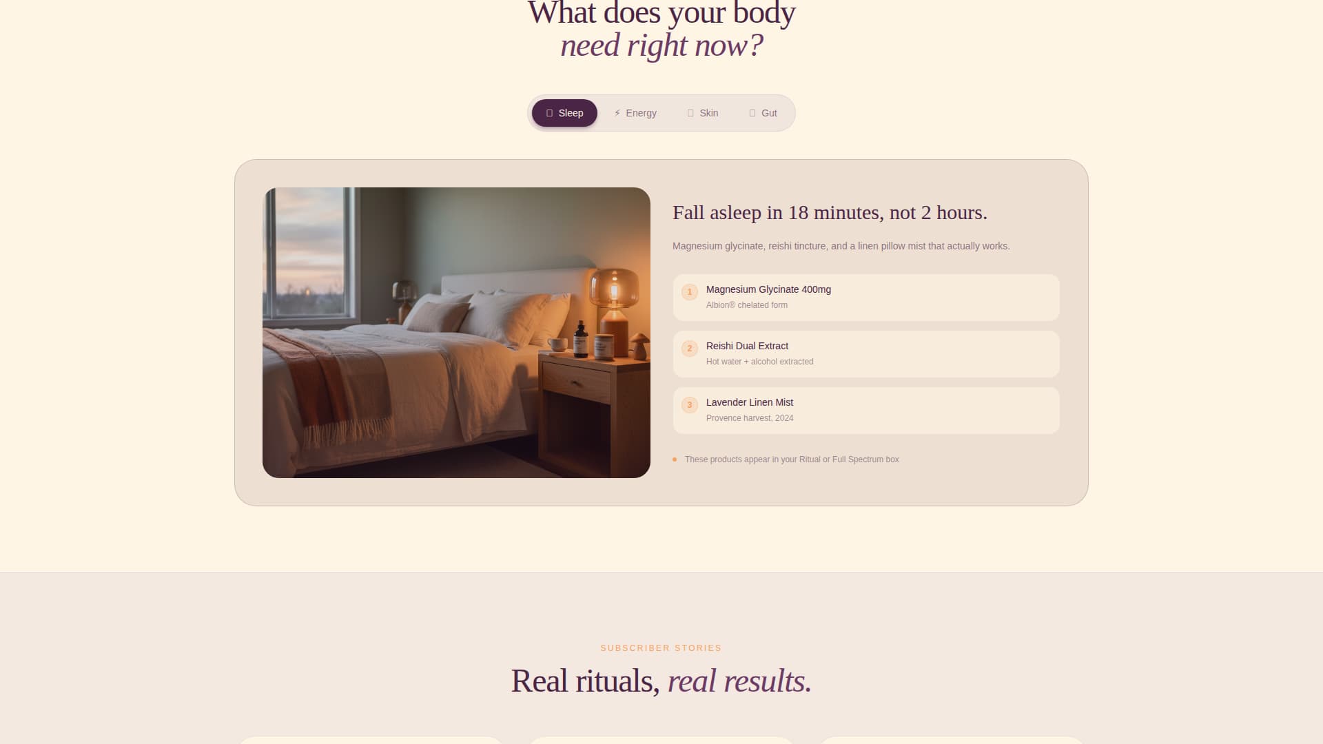 Unbox - Curated Wellness Landing Page Template