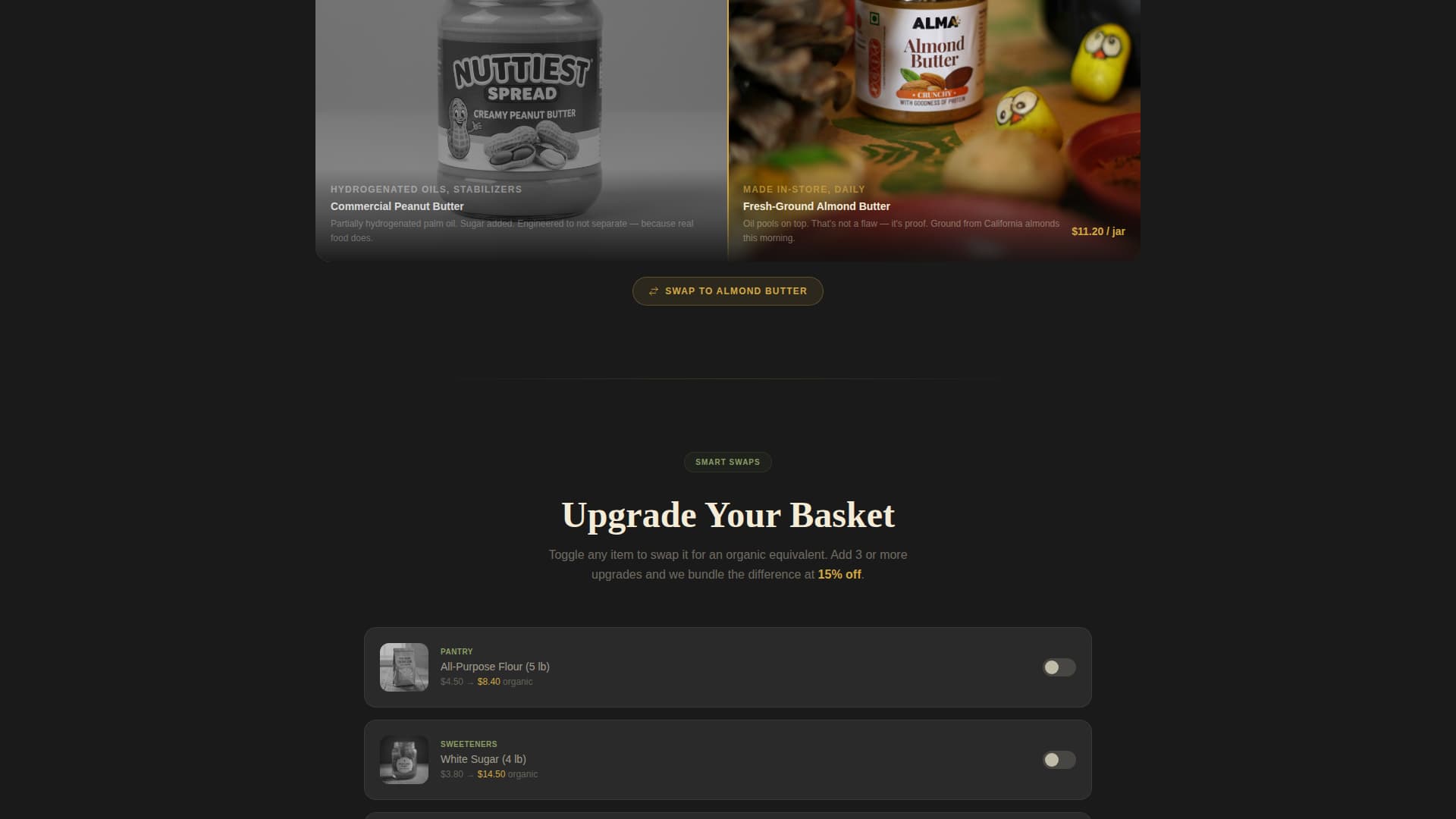 Grocery & Food Store Specialist Professional Website Template