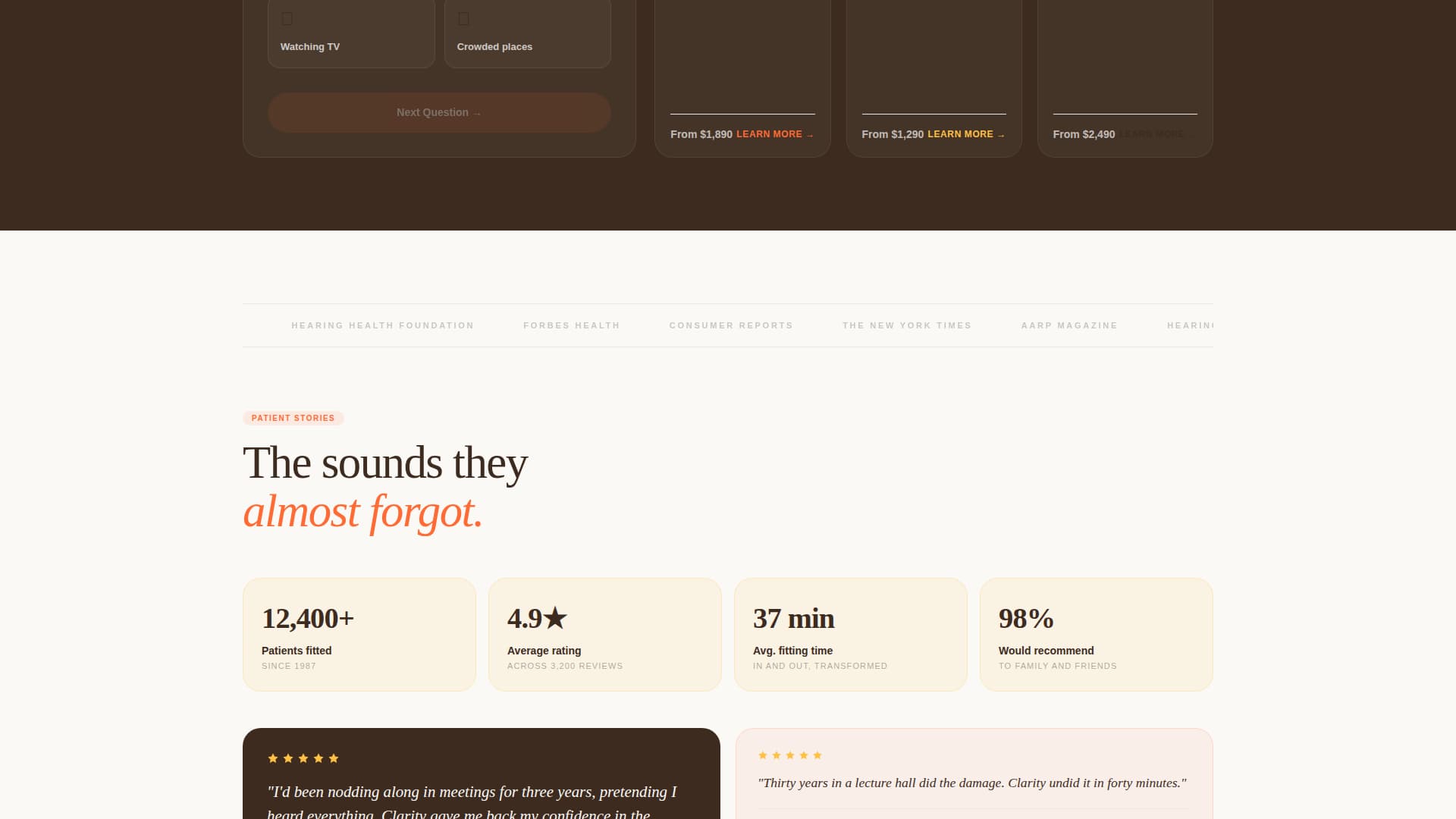 Local Brick & Mortar Business Booking Website Template