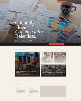 Hispanic-Owned Business Portfolio Website Template