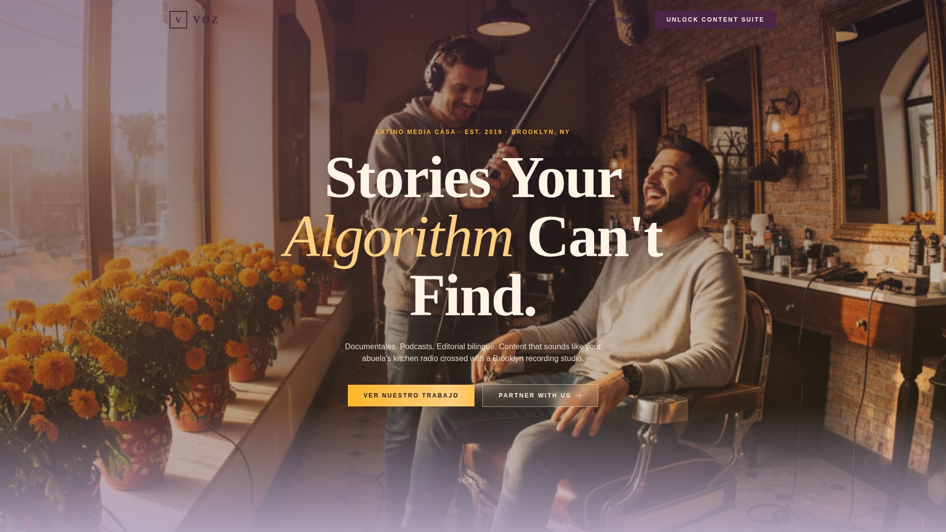 Voz - Authentic Latinomedia Landing Page Template