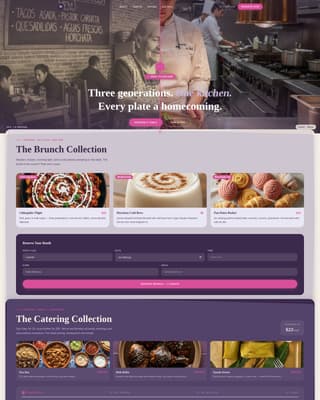 Mesa - Vibrant Restaurant Landing Page Template