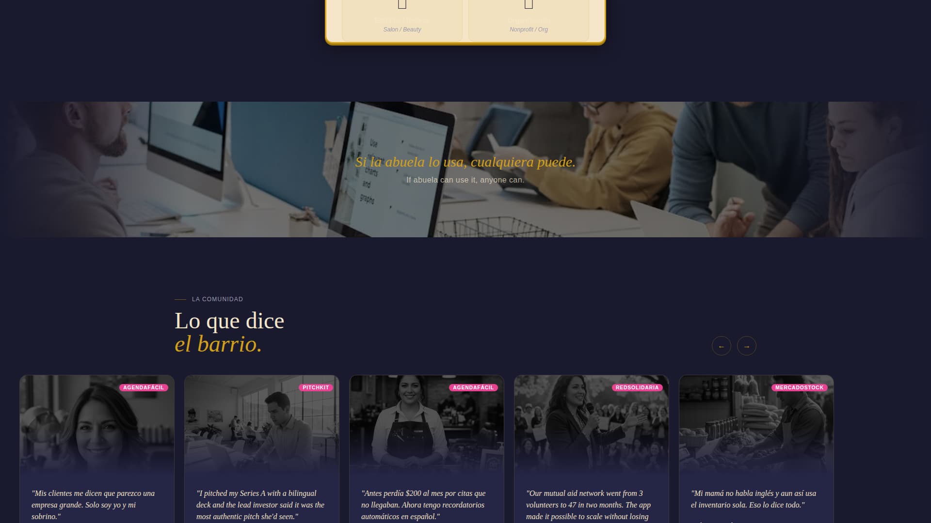 Cdigo - Bilingual Tech Landing Page Template