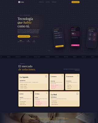 Cdigo - Bilingual Tech Landing Page Template