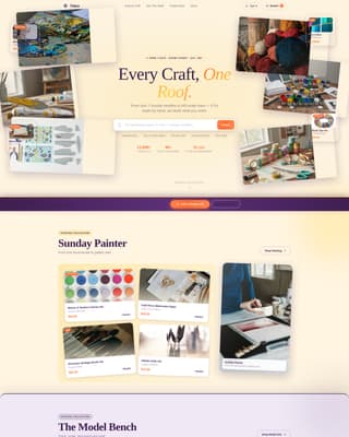Tinker — Inventive Maker Supplies Landing Page Template