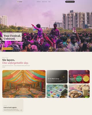 Gulaal - Vibrant Festival Landing Page Template