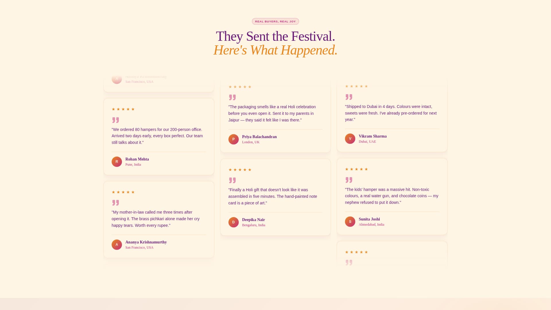 Gulaal - Vibrant Hamper Landing Page Template