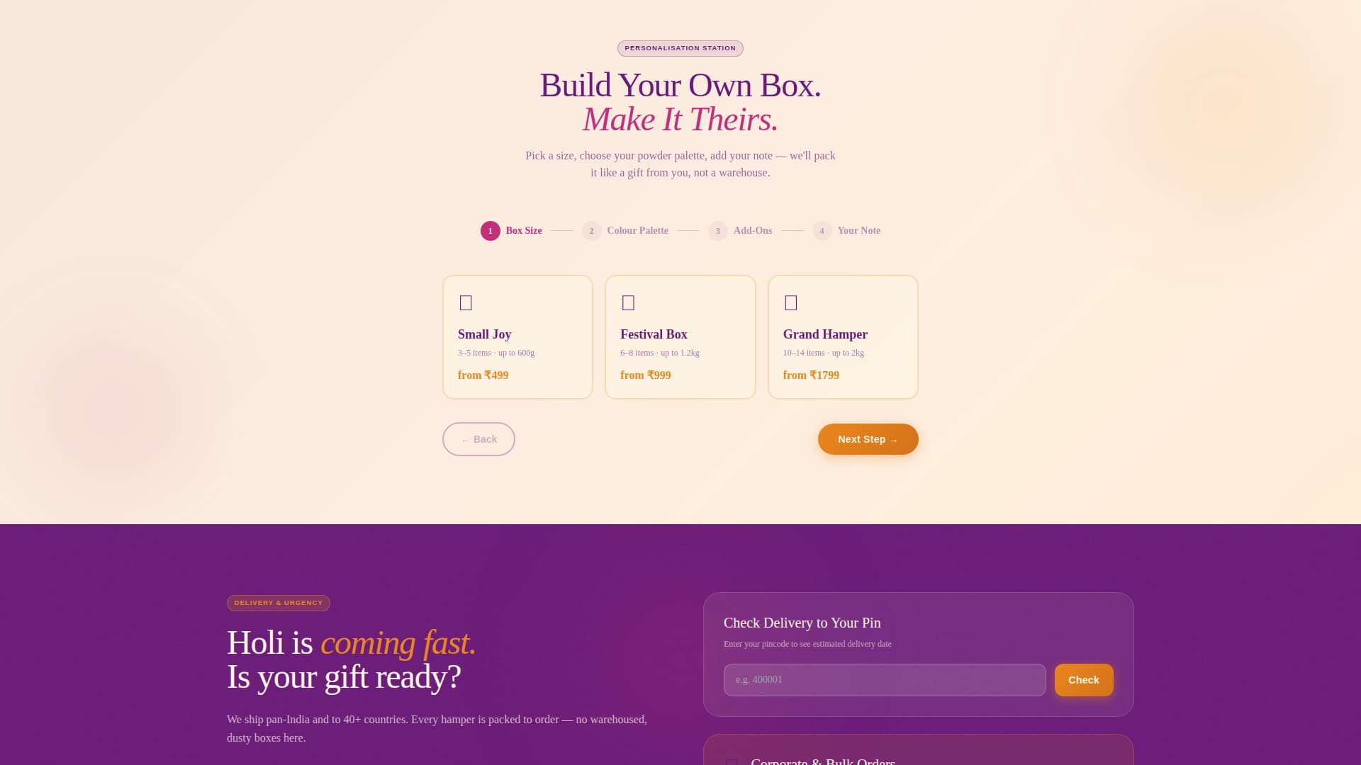Gulaal - Vibrant Hamper Landing Page Template