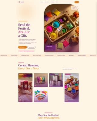 Gulaal - Vibrant Hamper Landing Page Template