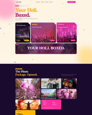 Gulaal - Vibrant Photography Landing Page Template