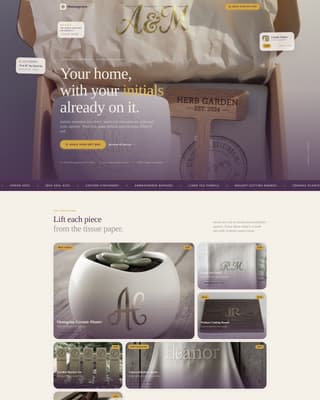 Monogram - Personalized Home Landing Page Template