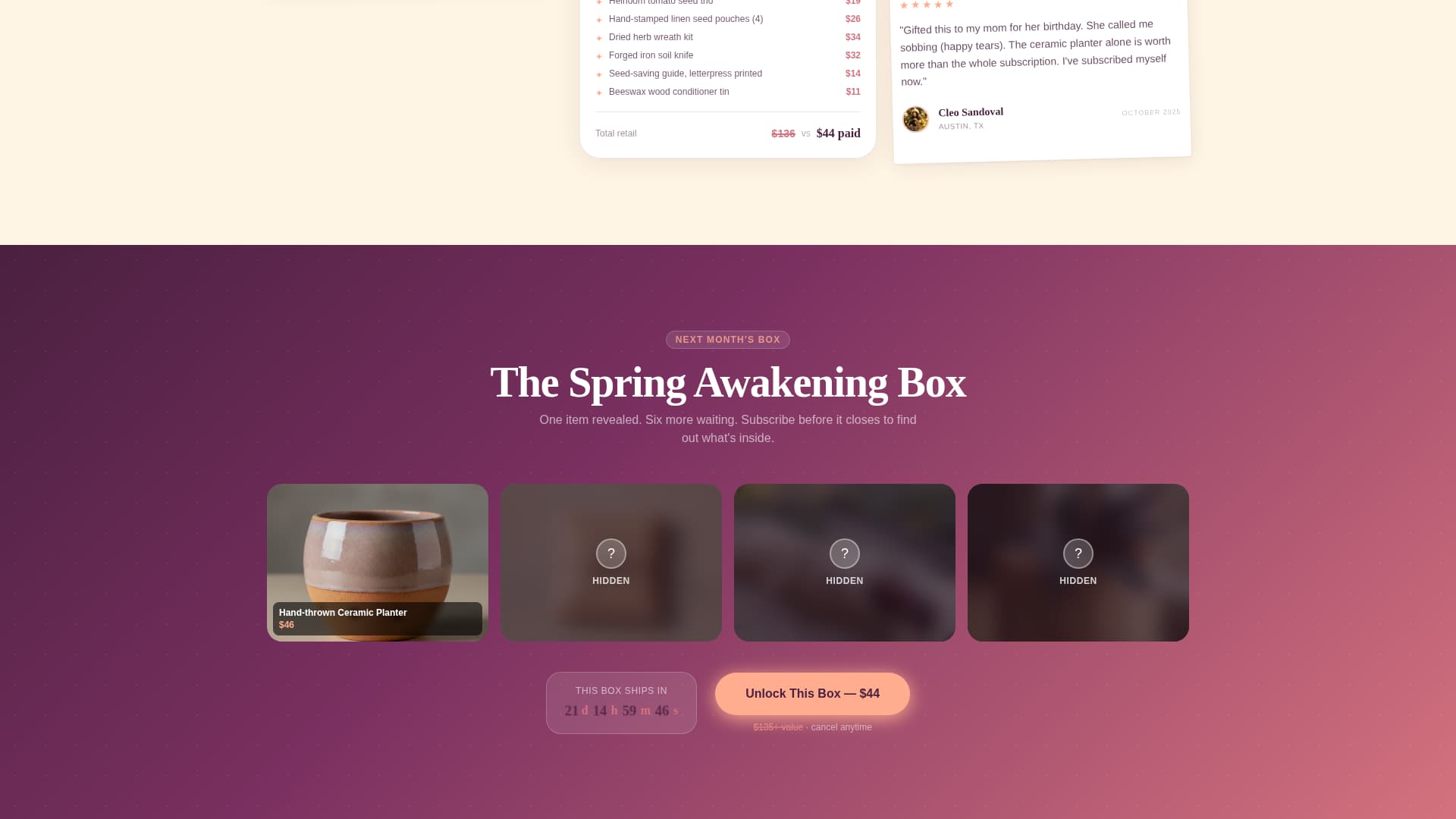 Bloom - Irresistible Garden Landing Page Template