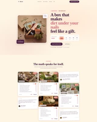 Bloom - Irresistible Garden Landing Page Template