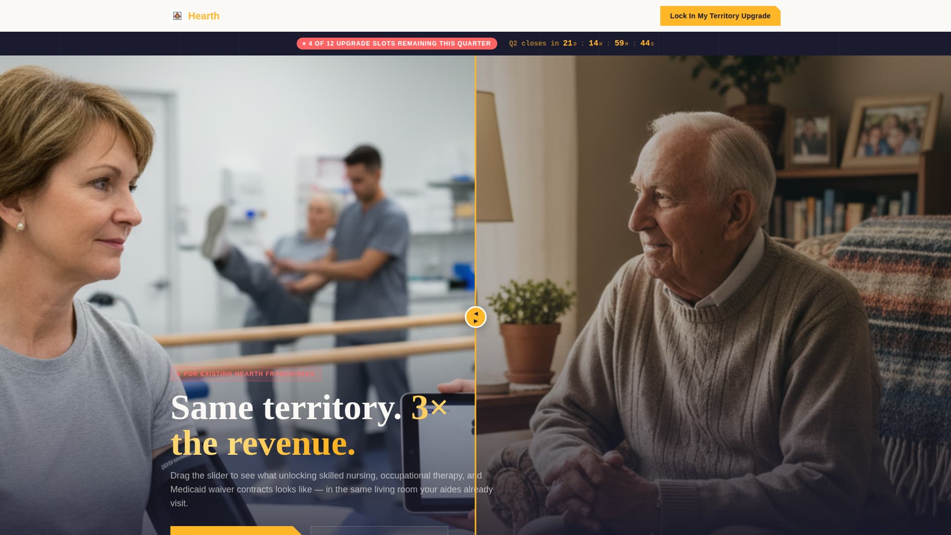 Hearth - Premium Franchise Landing Page Template