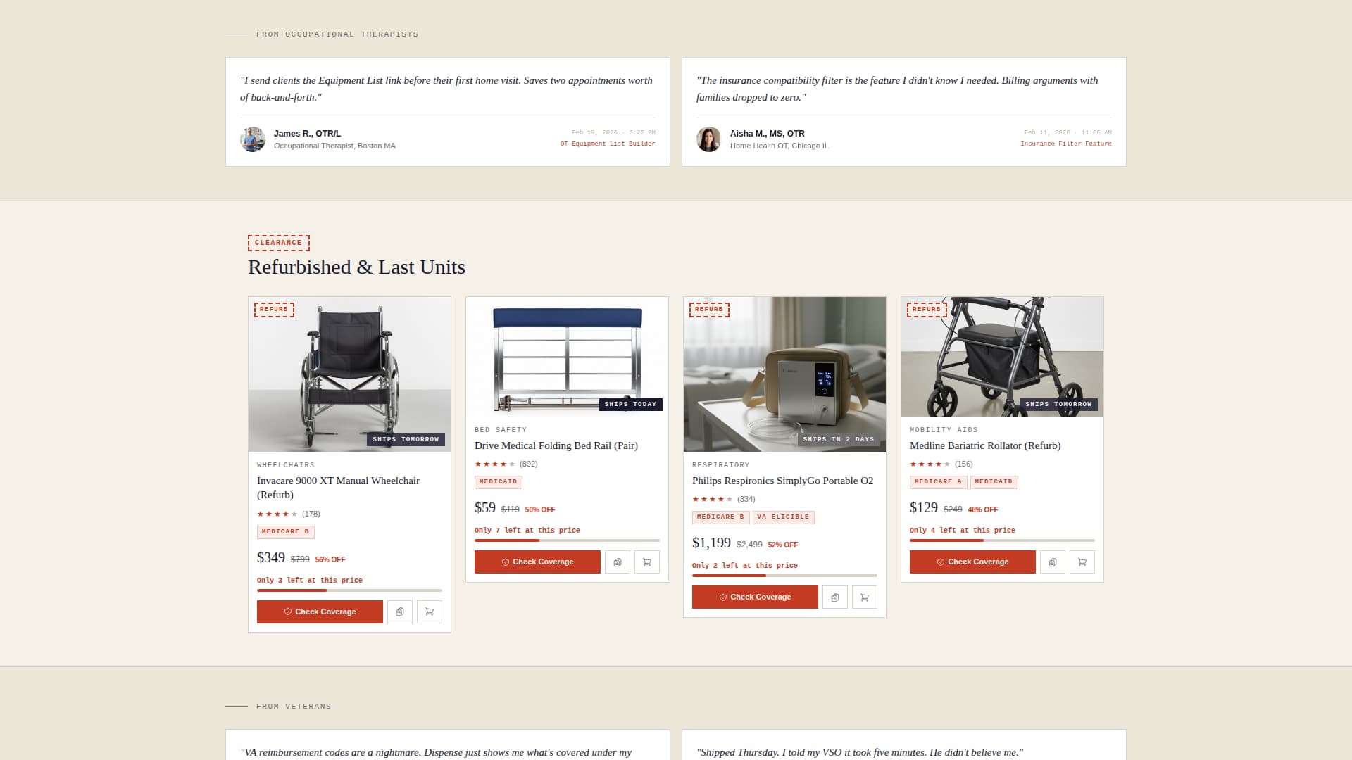 Dispense - Trusted Medical Equipment Landing Page Template