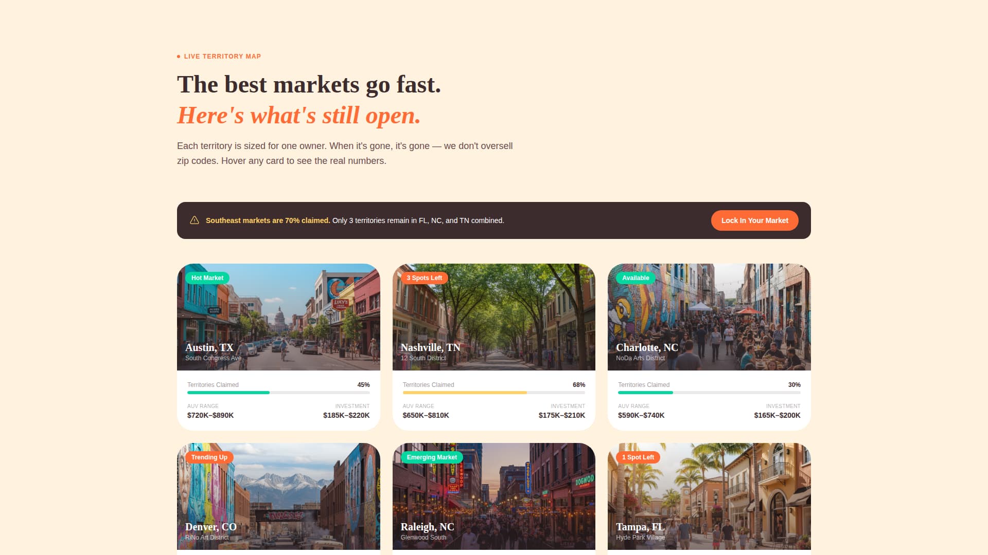Scoop - Irresistible Franchise Landing Page Template