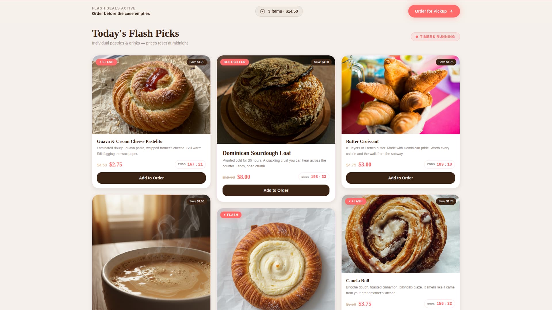 Masa - Irresistible Bakery Landing Page Template