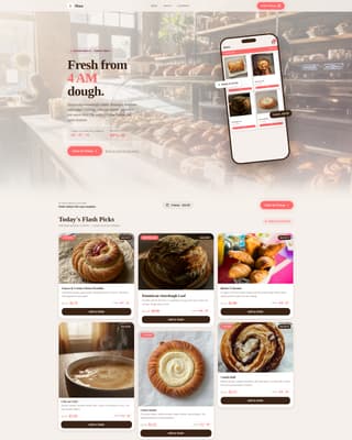 Masa - Irresistible Bakery Landing Page Template