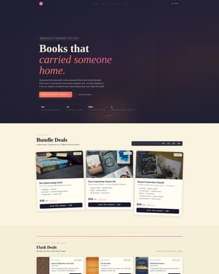 Diaspora - Curated Bookstore Landing Page Template