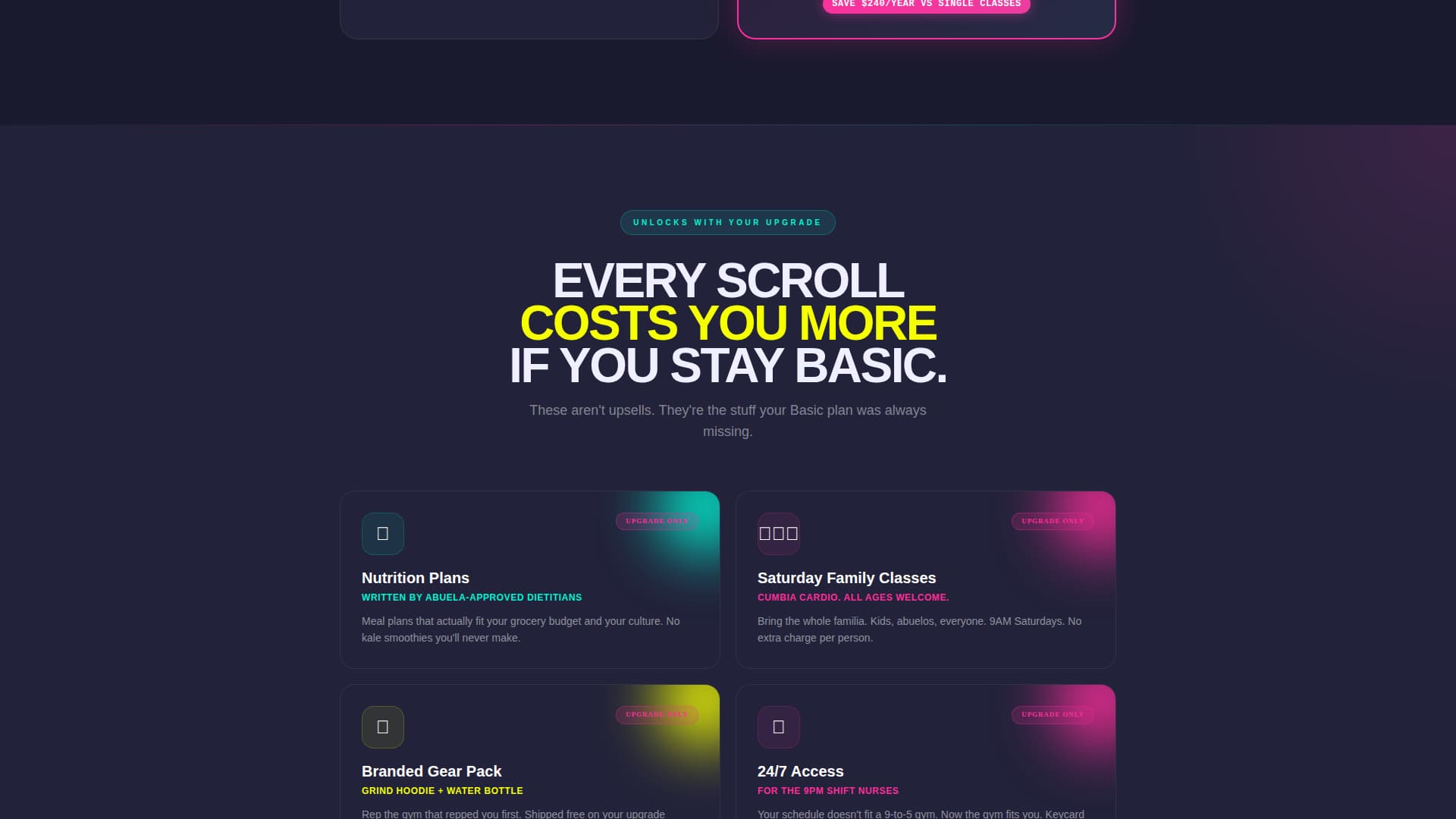 Grind - Electrifying Fitness Landing Page Template