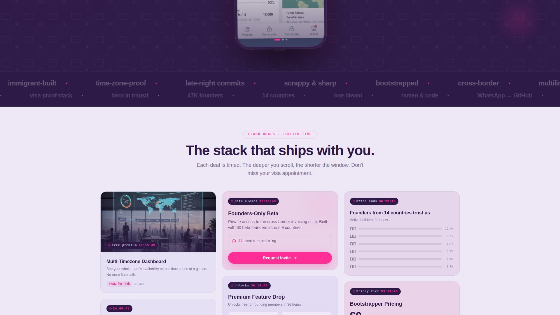 Diaspora - Scrappy Startup Landing Page Template