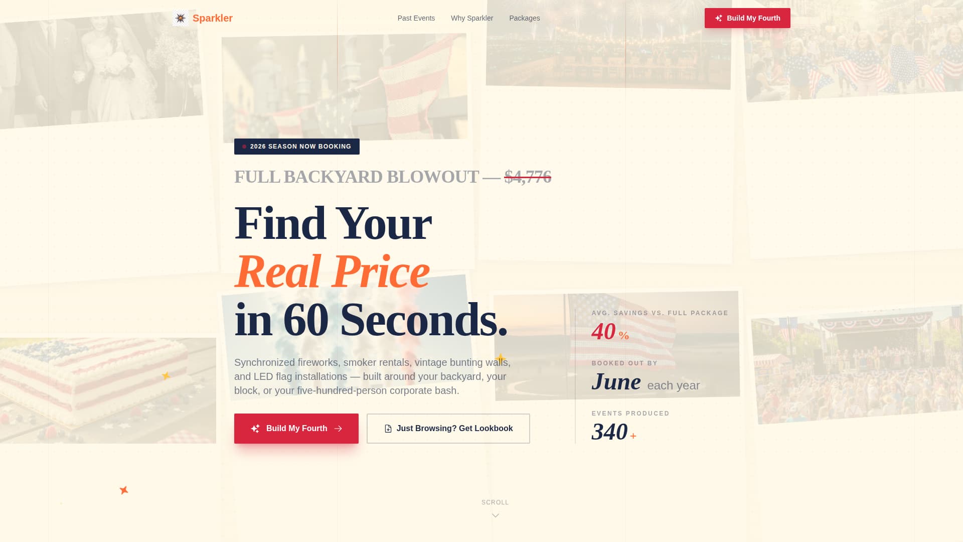 Sparkler - Bold Independence Day Landing Page Template