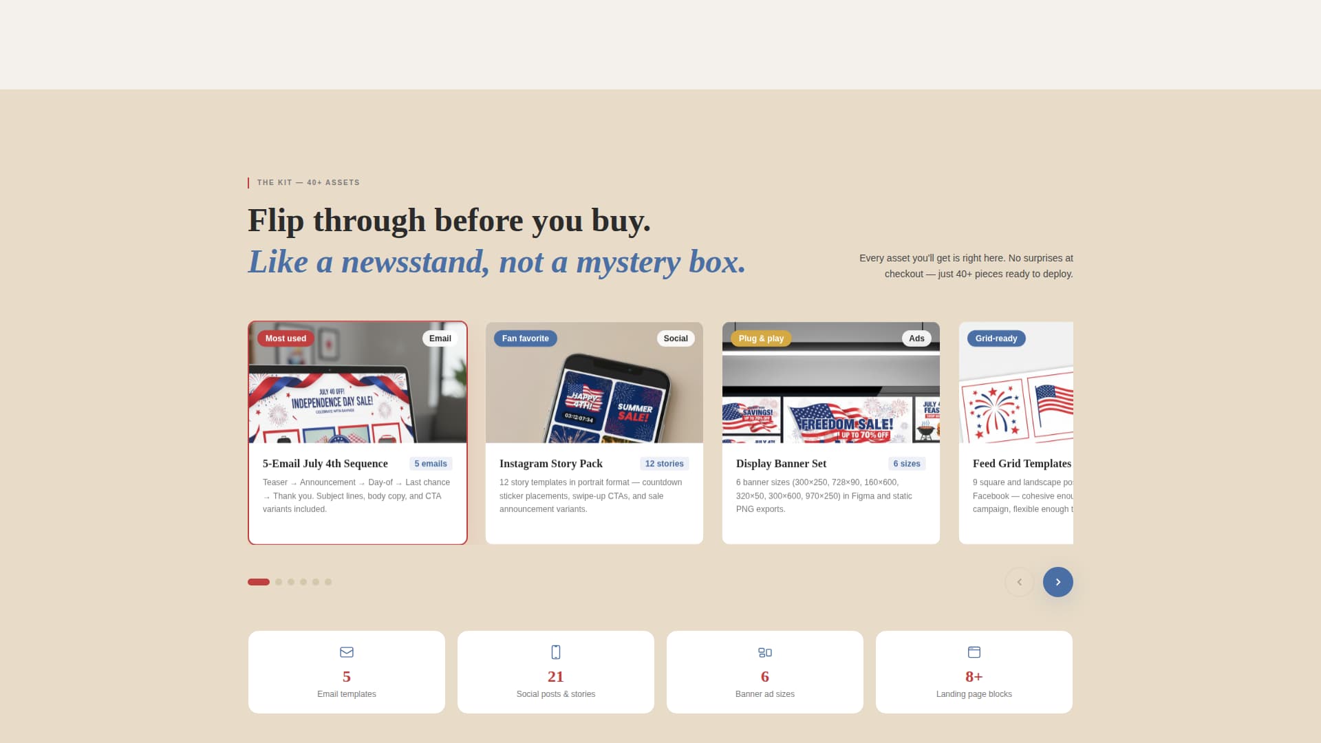 Liberty - Patriotic E-commerce Landing Page Template