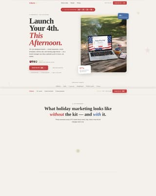 Liberty - Patriotic E-commerce Landing Page Template