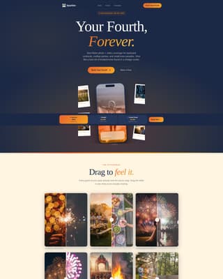 Sparkler - Vibrant Photography Landing Page Template