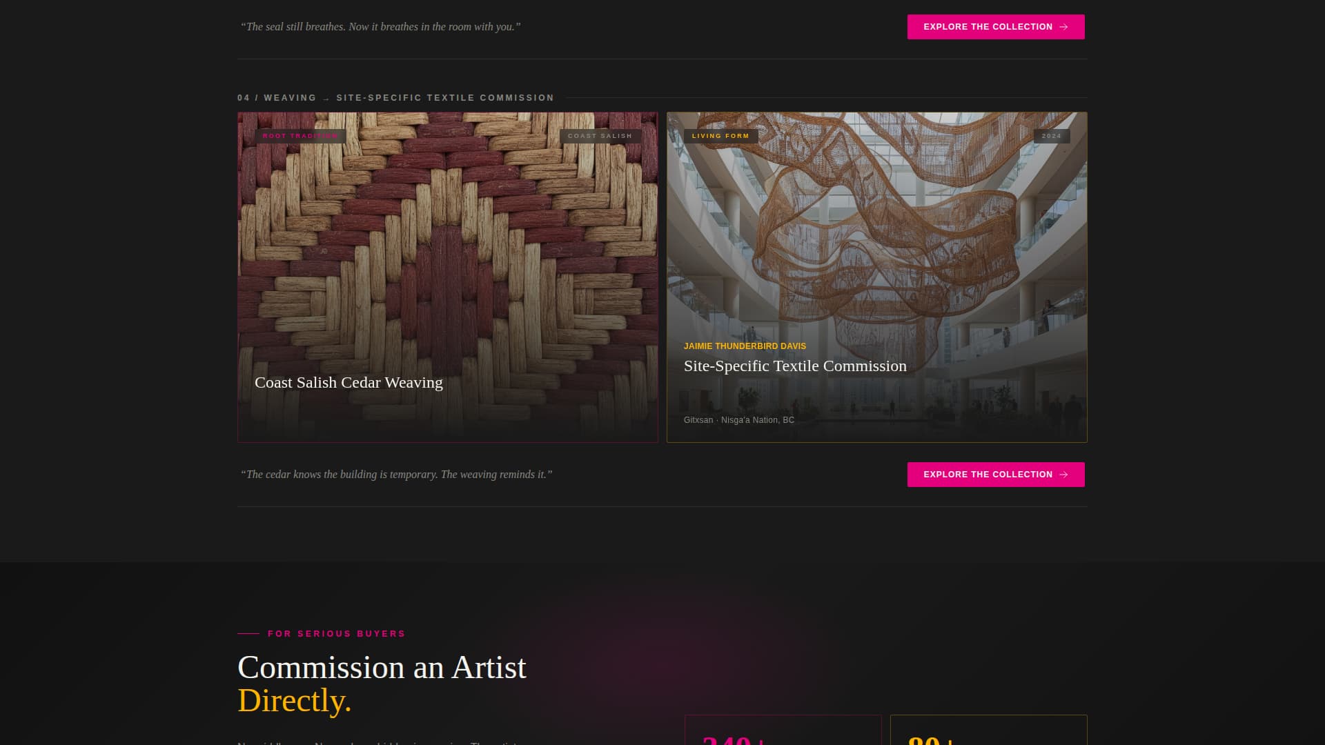 Gather - Authentic Indigenous Art Landing Page Template