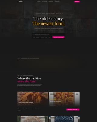 Gather - Authentic Indigenous Art Landing Page Template