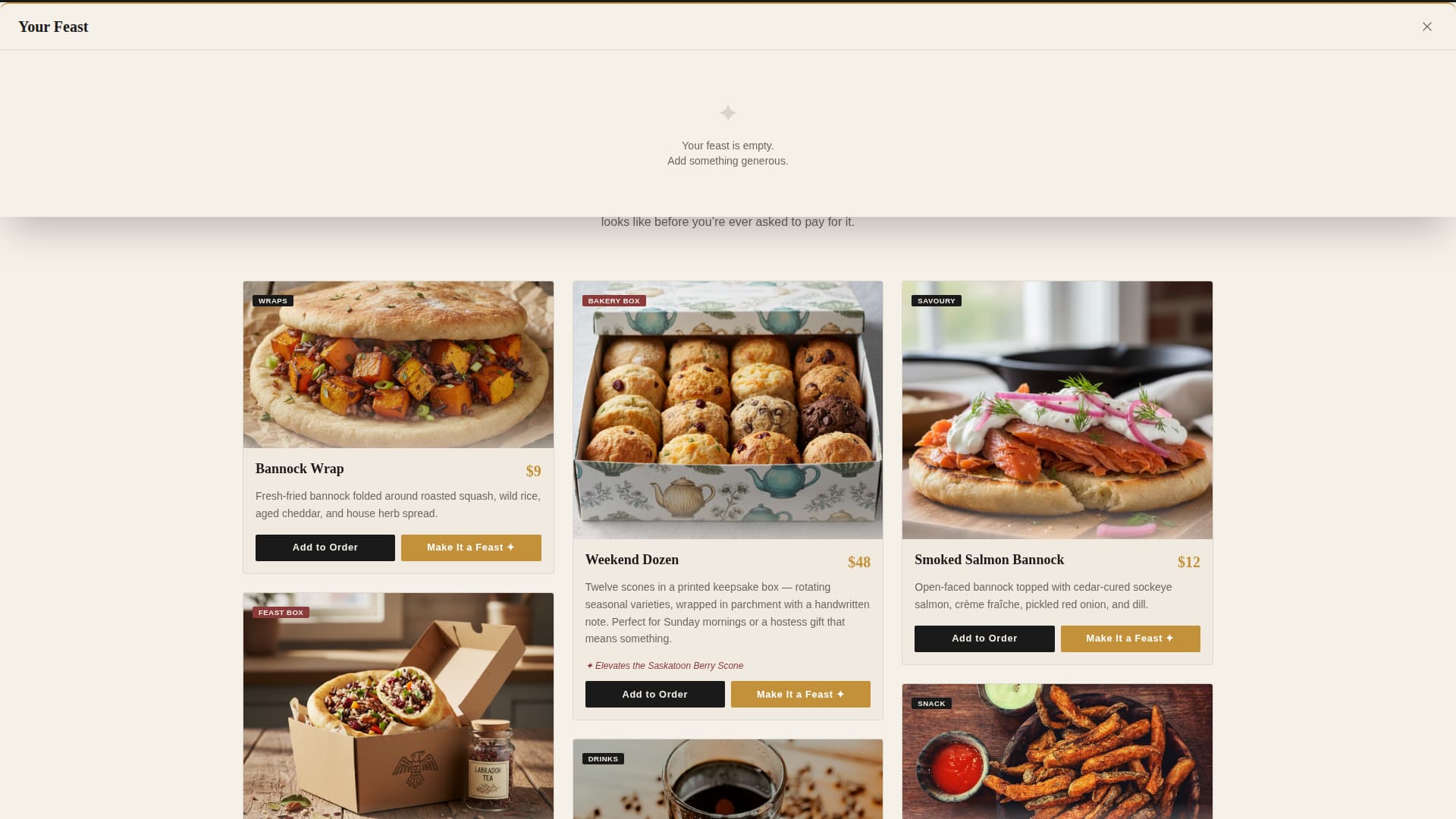 Bannock - Artisan Bakery Landing Page Template