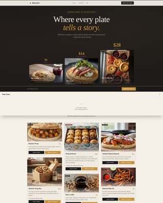 Bannock - Artisan Bakery Landing Page Template