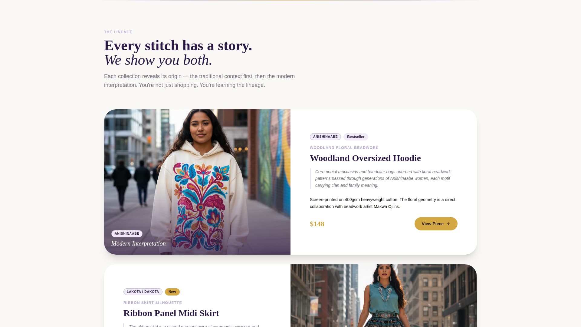 Weave - Authentic Indigenous-owned Landing Page Template