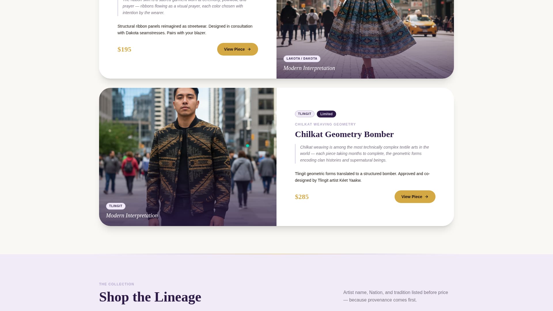 Weave - Authentic Indigenous-owned Landing Page Template