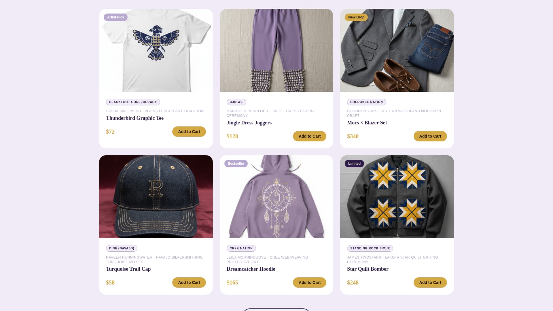 Weave - Authentic Indigenous-owned Landing Page Template