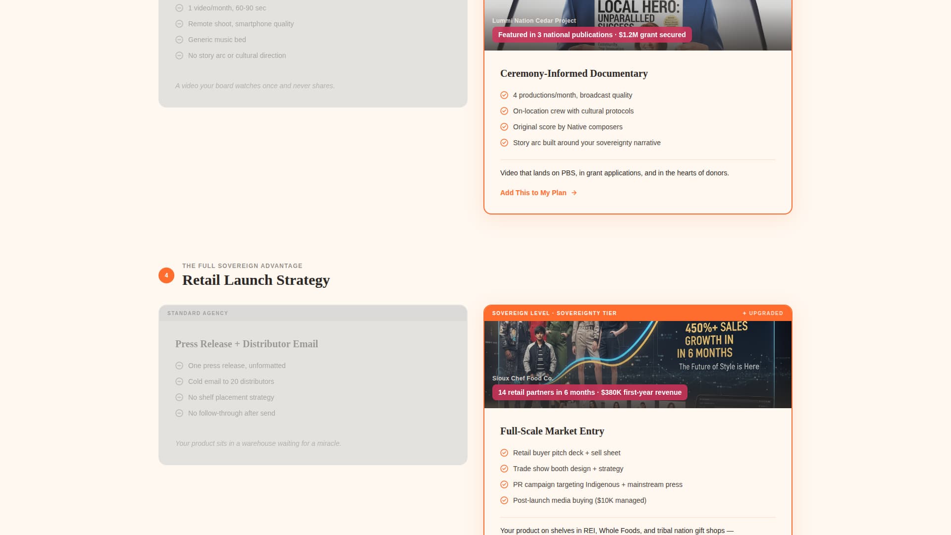 Sovereign - Bold Indigenous Landing Page Template