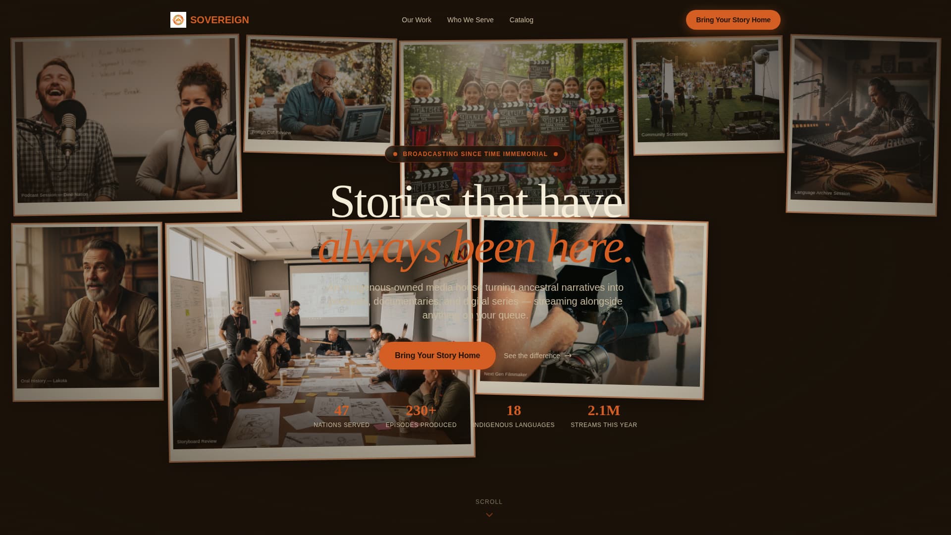 Indigenous-Owned Business Professional Website Template