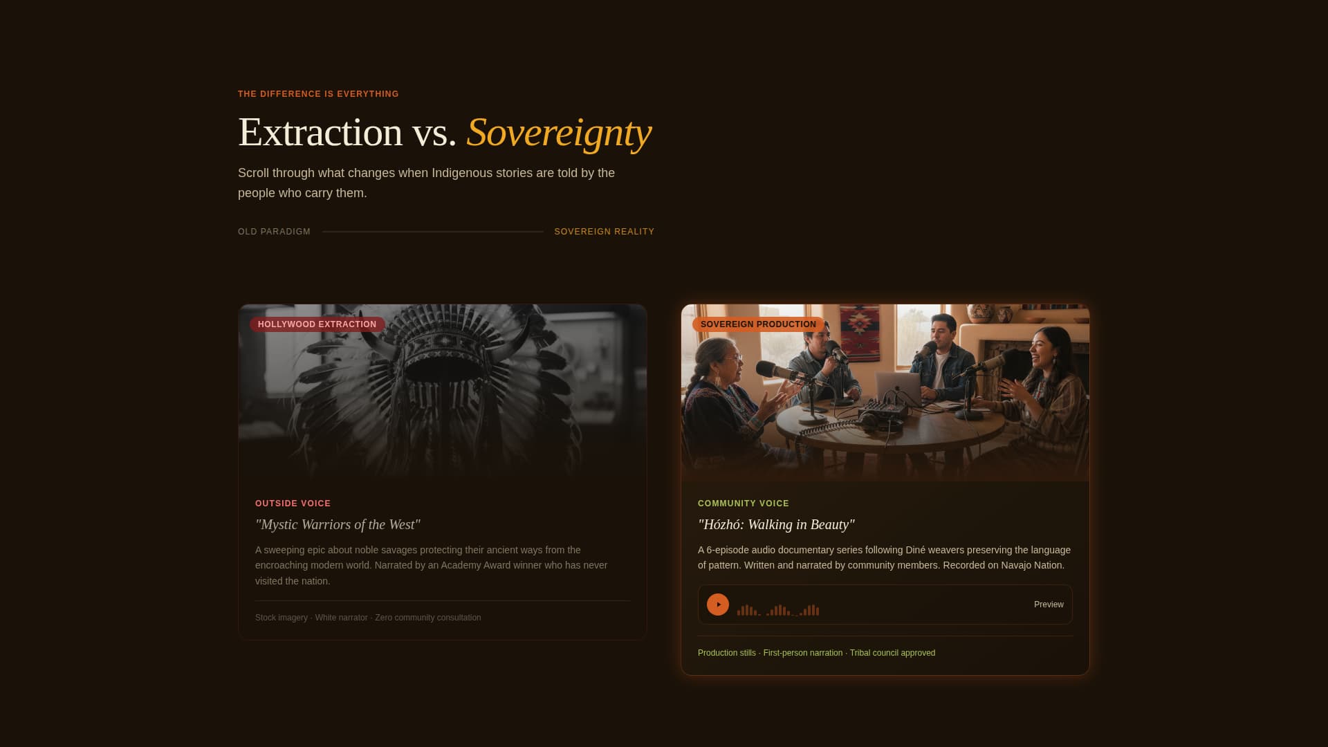 Indigenous-Owned Business Professional Website Template