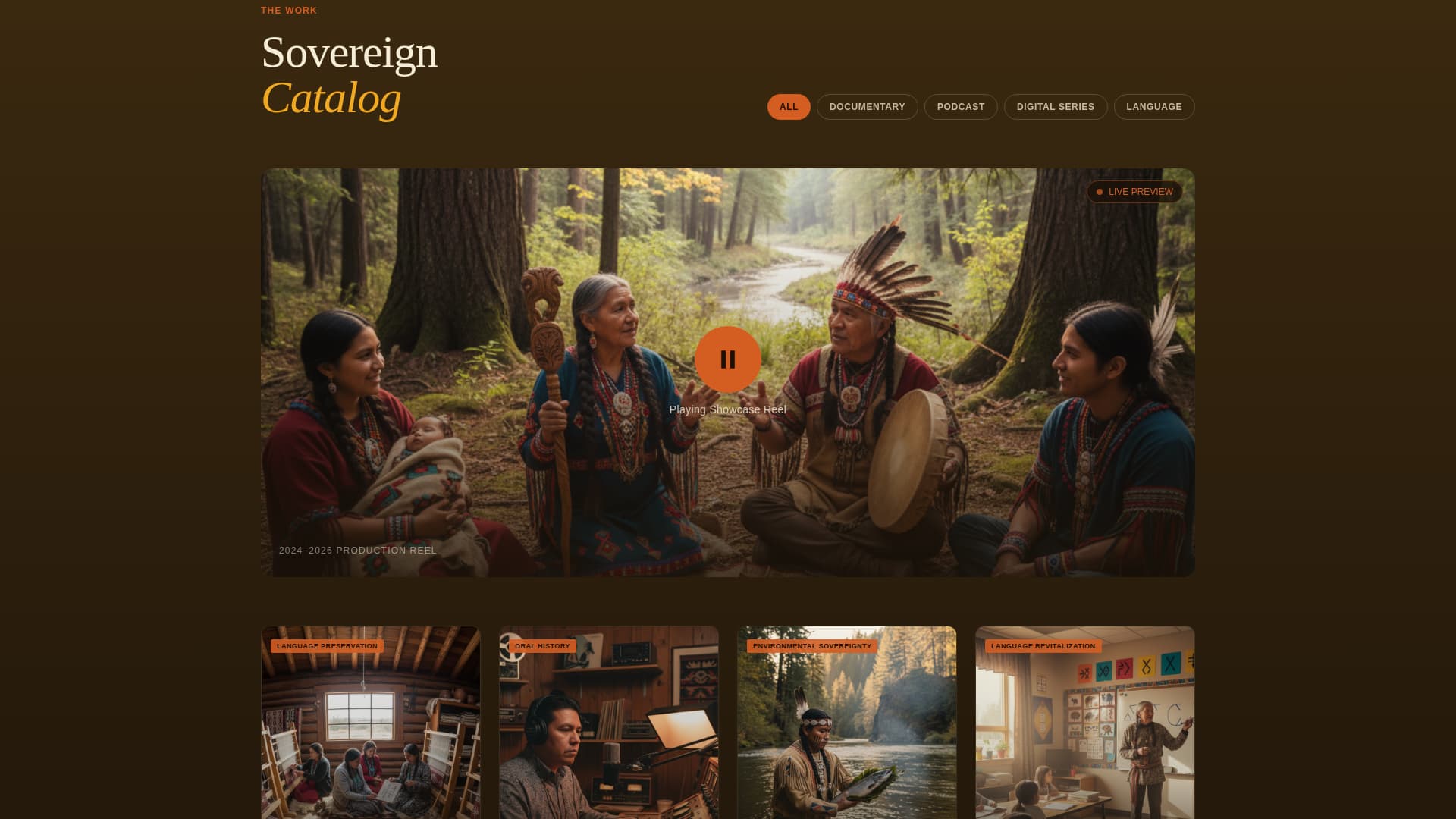 Indigenous-Owned Business Professional Website Template