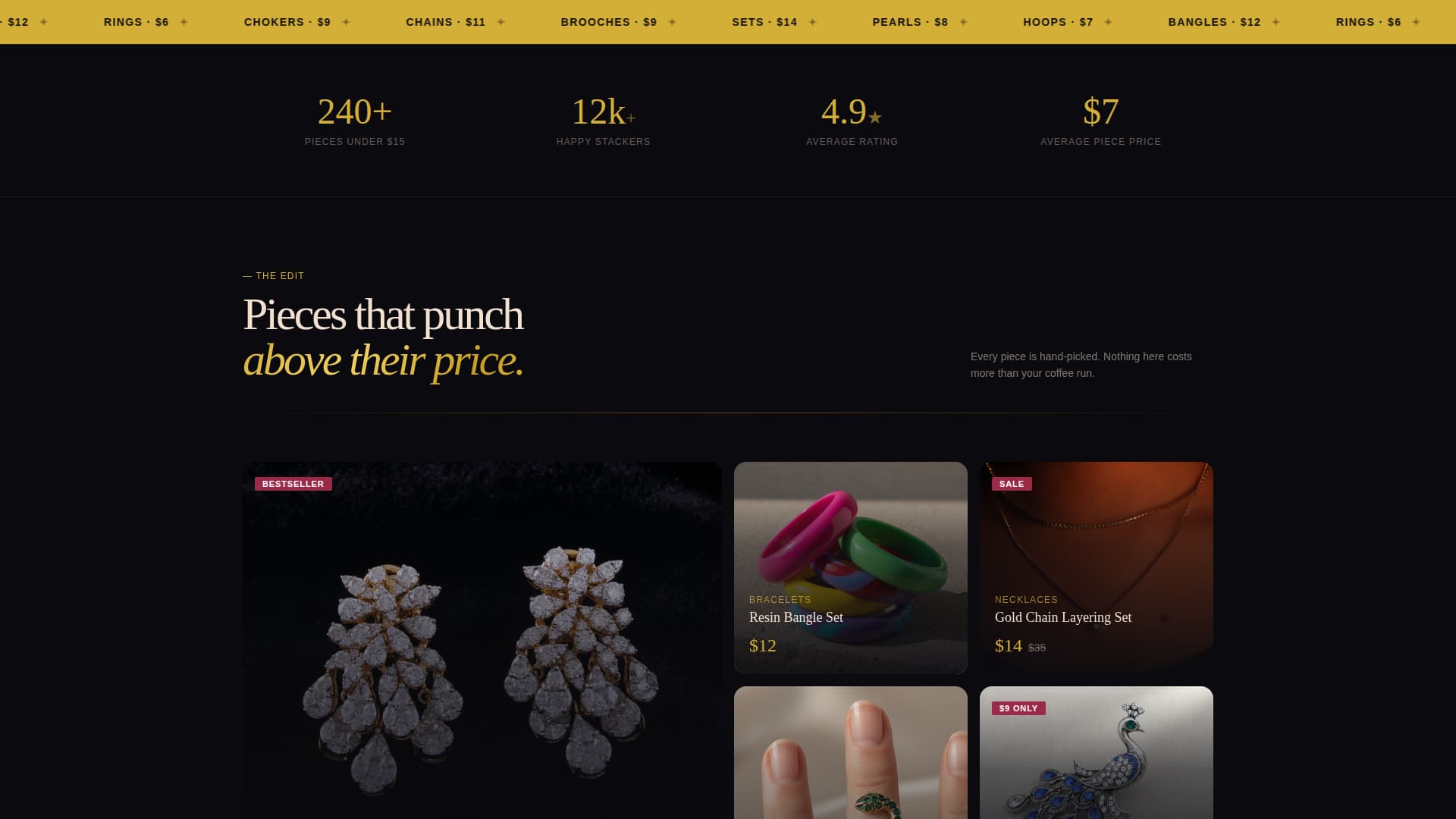 Trinket - Glamorous Jewelry Landing Page Template