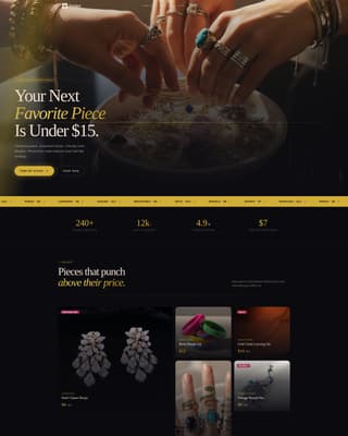 Trinket - Glamorous Jewelry Landing Page Template