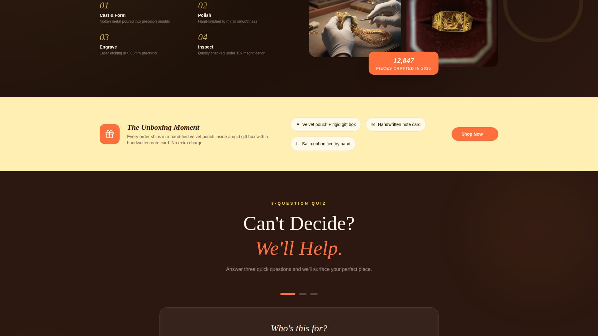 Adorn - Personalized Jewelry Landing Page Template