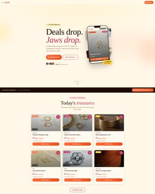 Sparkle - Irresistible Jewelry Landing Page Template