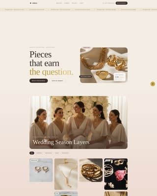 Adorn - Luxe Jewelry Landing Page Template