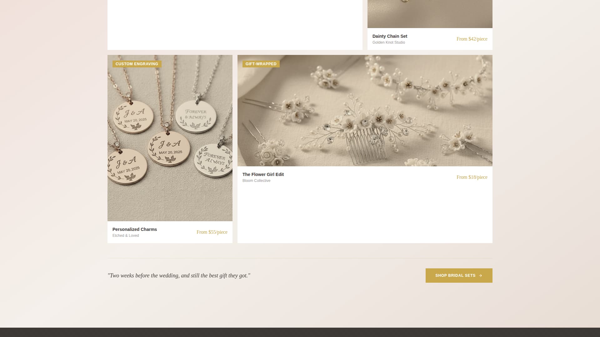 Adorn - Curated Jewelry Landing Page Template
