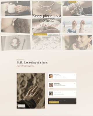 Adorn - Curated Jewelry Landing Page Template